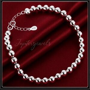 Clearance! NEW 925 SILVER CLASSIC BEAD STATEMENT BRACELET